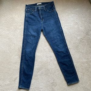 Madewell 10” high rise skinny jeans